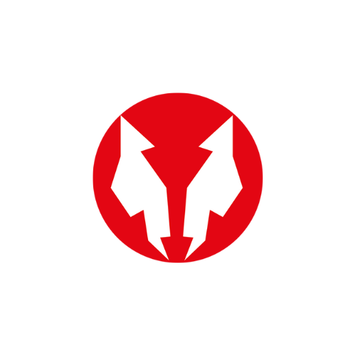 Water Wolf logo featuring a bold red circular emblem with a stylized white wolf head design, symbolizing a brand specializing in underwater fishing cameras and innovative angling technology