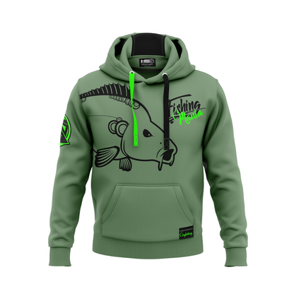 Hotspot Design - Hoodie Carpfishing Mania green