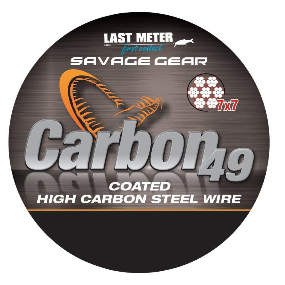 Savage Gear CARBON49 STEELWIRE 10M0.70MM23KG50LBS CG